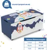 COSTWAY Polstrovaný box na hračky, dětský úložný box s Náhled obrázku produktu 3