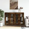The Living Store Wandschränke 2 Stk. Räuchereiche Produktbild-Vorschau 1