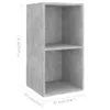 vidaXL TV-Wandschränke 4 Stk. Betongrau Holzwerkstoff -  Produktbild-Vorschau 6