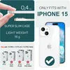 Hülle Klar für iPhone 15 Clear Hard Case Schutz Tasche Produktbild-Vorschau 4