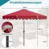COSTWAY Sonnenschirm 300 cm, Gartenschirm mit Kurbel & Produktbild-Vorschau 3
