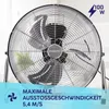 MPM Bodenventilator 45 cm 100 W Chrom Silber – Produktbild-Vorschau 3