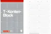 Brunnen Briefpapierblock T-Konten-Block A4 25Bl, A4, Produktbild-Vorschau 4