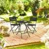 Ensemble de mobilier de balcon Relaxdays, 3 pièces, 1 table Voir les images du produit 2