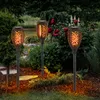 12er Set LED Solarleuchten, schwarz, Feuereffekt, H 51 cm Produktbild-Vorschau 5