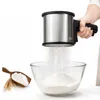 Edelstahl Mehlsieb mit Griff und Deckel, Puderzuckersieb Produktbild-Vorschau 1
