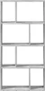 vidaXL Knihovna Betonově šedá 60x20x120,5 cm Dřevěný Náhled obrázku produktu 5