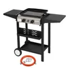 FCH Gasgrill Grillwagen 2 Brennern 5.86 kW mit emaillierter Produktbild-Vorschau 2
