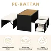 Yaheetech 2-in-1 Gartenmöbel Set aus Polyrattan, inkl. Sofa Produktbild-Vorschau 5