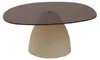 Couchtisch Mylon mit Rauchglasplatte 86cm - Beige Produktbild-Vorschau 1