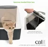 Cat It CA Kattentoilet Met Dak | 55x40x45CM Grijs Productafbeelding-voorbeeld 5