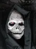 Sensenmann Maske zum Ankleben - Halloween Skelett Produktbild-Vorschau 4