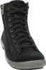 A black leather bootie with laces and a side zipper. Anteprima dell’immagine prodotto