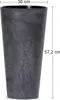 Coprivaso TUBUS SLIM BETON 2in1 plastica opaca d30x57cm Anteprima dell’immagine prodotto 4