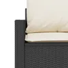 Möbel Gartensofa mit Kissen 3-Sitzer Schwarz Poly Rattan - Produktbild-Vorschau 8
