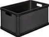 A black plastic storage box is shown from a three-quarter angle against a white background. Anteprima dell’immagine prodotto