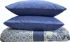 3 tlg Baumwolle Renforce Bettwäsche 200x200 blau weiß Produktbild-Vorschau 1