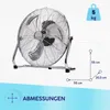 MPM Bodenventilator 45 cm 100 W Chrom Silber – Produktbild-Vorschau 7