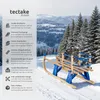 tectake® Slitta in legno Vivian pieghevole, con schienale Anteprima dell’immagine prodotto 8