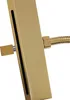 A close-up shot of a gold-colored shower head attachment for a bathtub faucet. Podgląd zdjęcia produktu