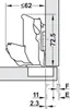 BLUM CLIP top 0-Einsprung Scharnier 155°, gerade mit Feder, Produktbild-Vorschau 3