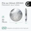 CELLONIC CR1620 Pile bouton Systèmes d'alarme- 6x Voir les images du produit 2