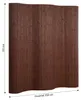 Homestyle4u Paravent Raumteiler 145x250 Bambus Trennwand Produktbild-Vorschau 4