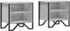 vidaXL Nachttische 2 Stk. Grau Sonoma 40x30x40 cm Produktbild-Vorschau 2