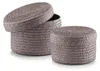 ZELLER Set de cupcakes avec couvercle gris 16x10cm et Voir les images du produit 6
