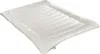 A white comforter or duvet laid flat on a white background. Produktbild-Vorschau