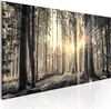 Italienischer Leinwand Leinwandbild - Forest Sun 150x50 cm Produktbild-Vorschau 2