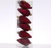 Christbaumschmuck ZAPFEN - Weihnachtsbaumschmuck - bruchfest - glitzernd - H:8cm - weinrot - 6er Set Produktbild-Vorschau