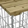 vidaXL Panchina da giardino Gabion 183x41x60,5 cm in legno Anteprima dell’immagine prodotto 5