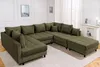 riess-ambiente Moderne XXL Wohnlandschaft KENT 305cm grün Produktbild-Vorschau 8
