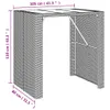 vidaXL 5-tlg. Gartenbar-Set mit Kissen Braun Poly Rattan -  Produktbild-Vorschau 9