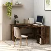 vidaXL Rohový psací stůl Smoked Oak 120x140x75 cm výrobek Náhled obrázku produktu 2