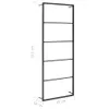 vidaXL Handtuchständer Schwarz 45x10x115 cm Stahl -  Produktbild-Vorschau 13