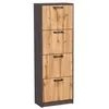 Schuhschrank mit 4 aufklappbaren Schubladen, Schuhregal mit Produktbild-Vorschau 1