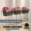 BigDean 4 Stück Blumenkasten Balkongeländer Balkon Produktbild-Vorschau 2