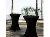 Stehtischhusse 80x110 cm – Schwarz – Stretch – Produktbild-Vorschau 4