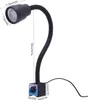 A black LED machine lamp with a flexible gooseneck and a magnetic base, shown with dimensions indicated by white text and lines. Anteprima dell’immagine prodotto