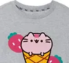 Pusheen - Dámské tričko s krátkým rukávem NS7718 (L) (šedá Náhled obrázku produktu 3