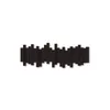 A dark brown coat rack with multiple movable hooks arranged in a staggered, wave-like pattern against a white background. Náhľad obrázku produktu