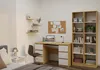 Bibliothèque étroite RAUNO - 40 cm, chêne artisanal / blanc Voir les images du produit 4