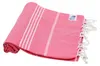 Hamamtuch pink Saunatuch Baumwolle "Sultan" mit Fransen Produktbild-Vorschau 1