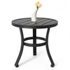 Outdoor-Beistelltisch aus Metall, 51 cm, rund, Schwarz Produktbild-Vorschau 11