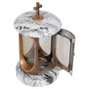 Lampe funéraire avec croix or Viscont White Voir les images du produit 2