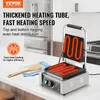 A commercial panini grill is shown on a kitchen counter, with its heating elements glowing red. Podgląd zdjęcia produktu