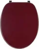 Matte Bordeaux WC-Sitz aus MDF mit universeller Produktbild-Vorschau 1