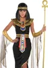 Cleopatra Kostüm Ägyptische Königin für Damen Gr. 32-42 Kleid schwarz Antike Fasching Karneval Mottoparty Produktbild-Vorschau